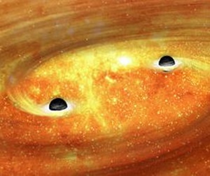 巨大ブラックホール衝突で時空重力波を相対性理論で立証出来る？