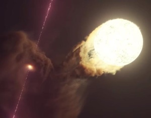 宇宙に存在する奇妙な星マイクロクエーサーの再現動画が公開