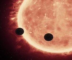 太陽系近距離恒星の赤色矮星に大気が存在する惑星発見で生命調査